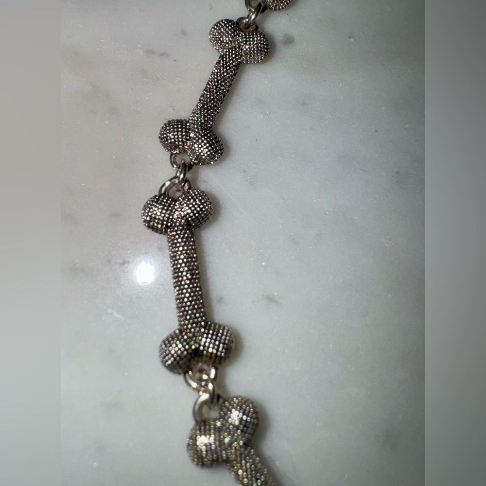 Vivienne Westwood Replica ‘Lucho’ Silver Bones Necklace, Unisex
